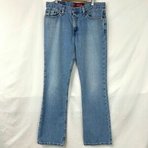 LEVI'S 2000s Y2K 518 Superlow Low Rise Flare Bootcut Blue Denim Jean Women 9 USA